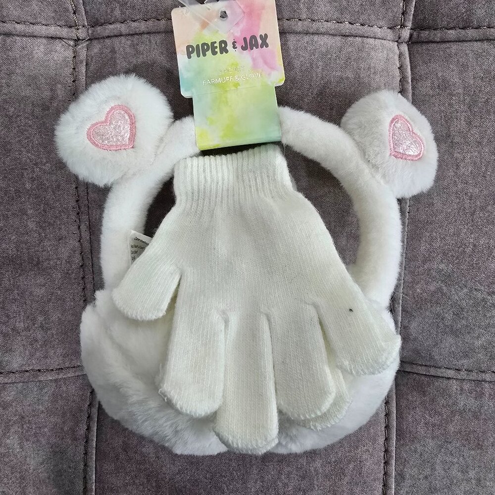NWT Piper & Jax Earmuff and Glove, 2 Piece Set